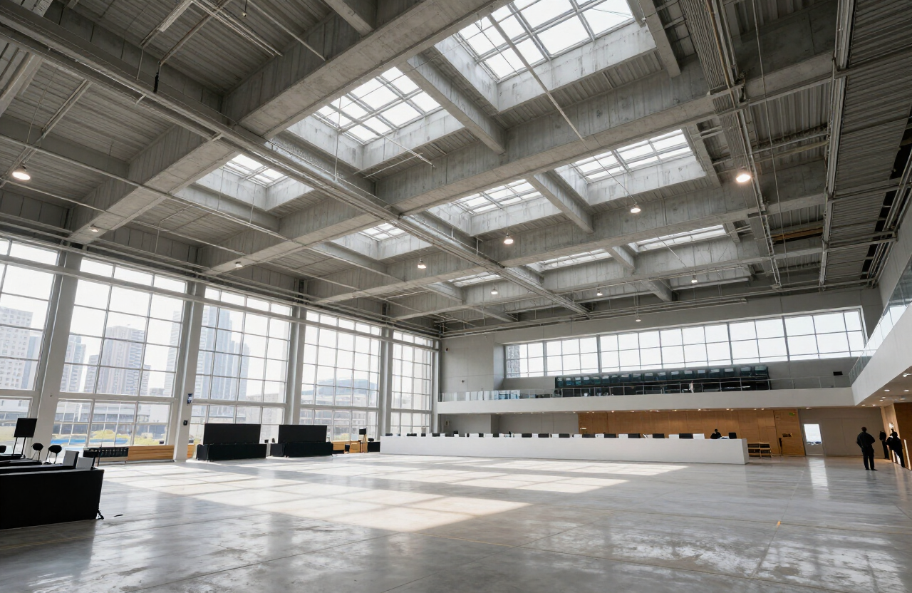 Illustrative architectural construction photograph