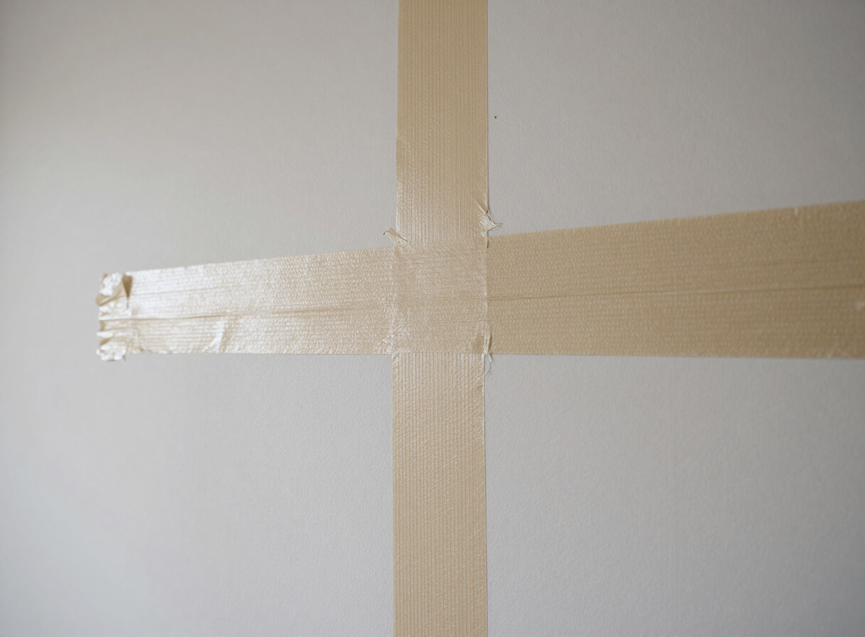Repaired drywall tape seam in an older Union City NJ apartment, sanded smooth