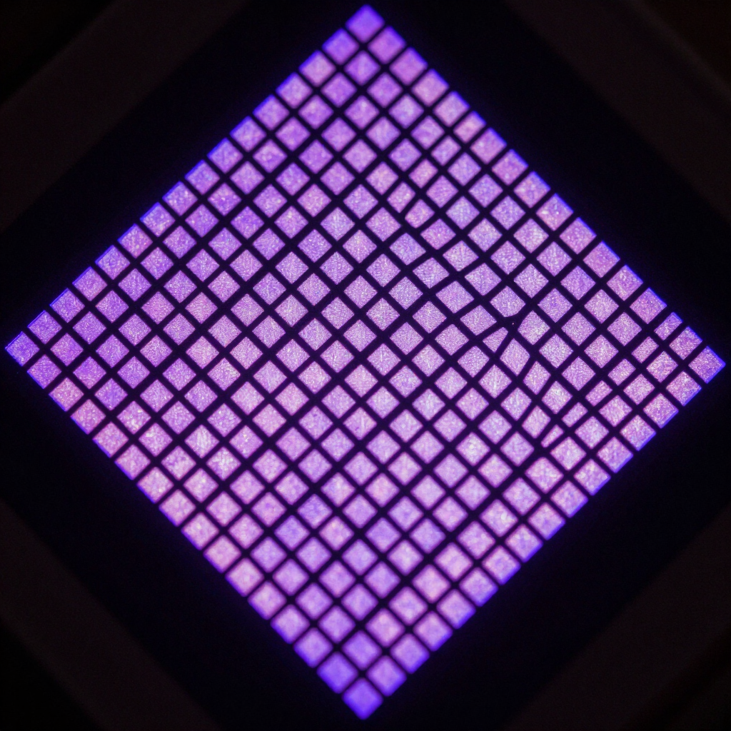 PCAP diamond matrix pattern on glass