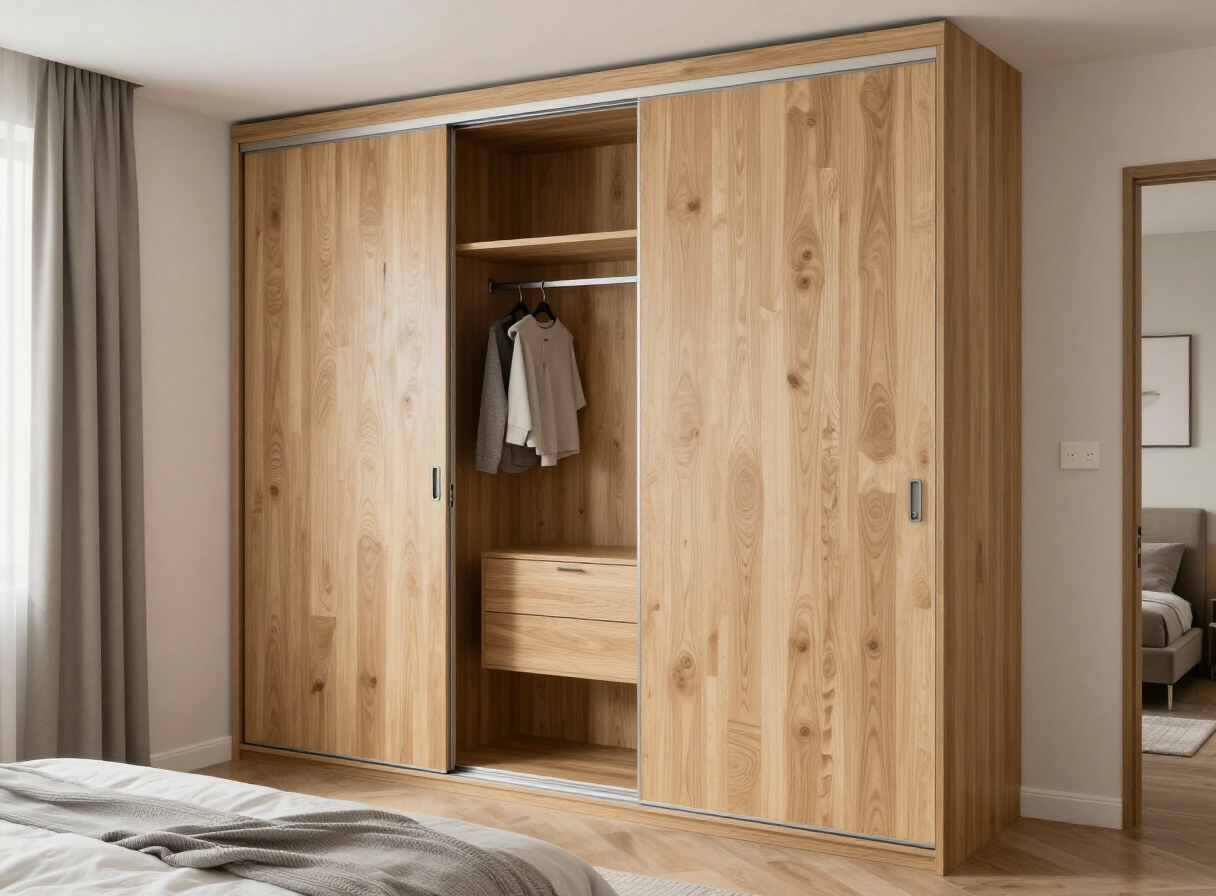 Bedrooms: Sliding wardrobe