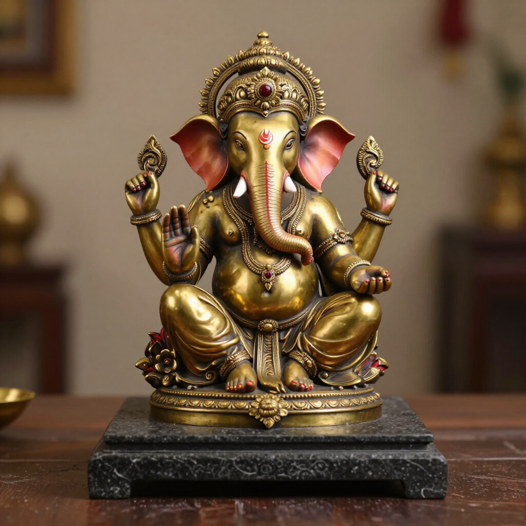 Brass Ganesha Murti