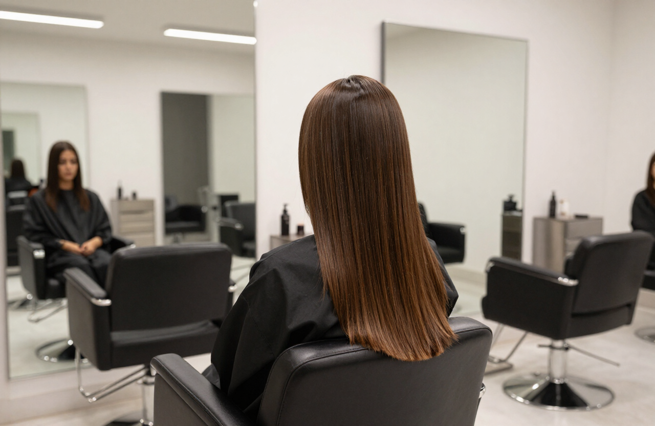 Pressed Roots silk press blowout salon in Dallas