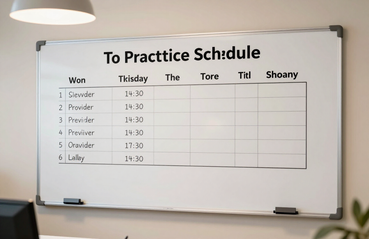Practice staffing ratios matched to visit volume