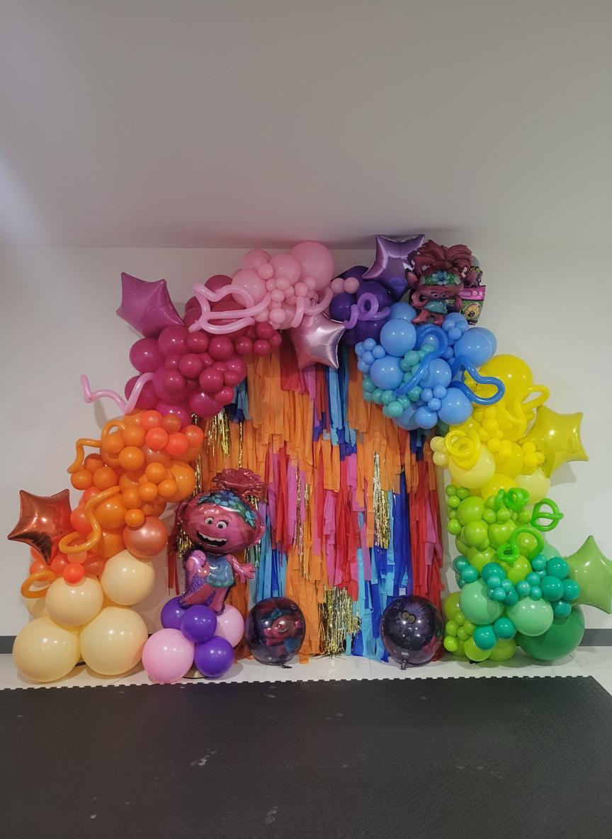 Balloon centerpiece and styling