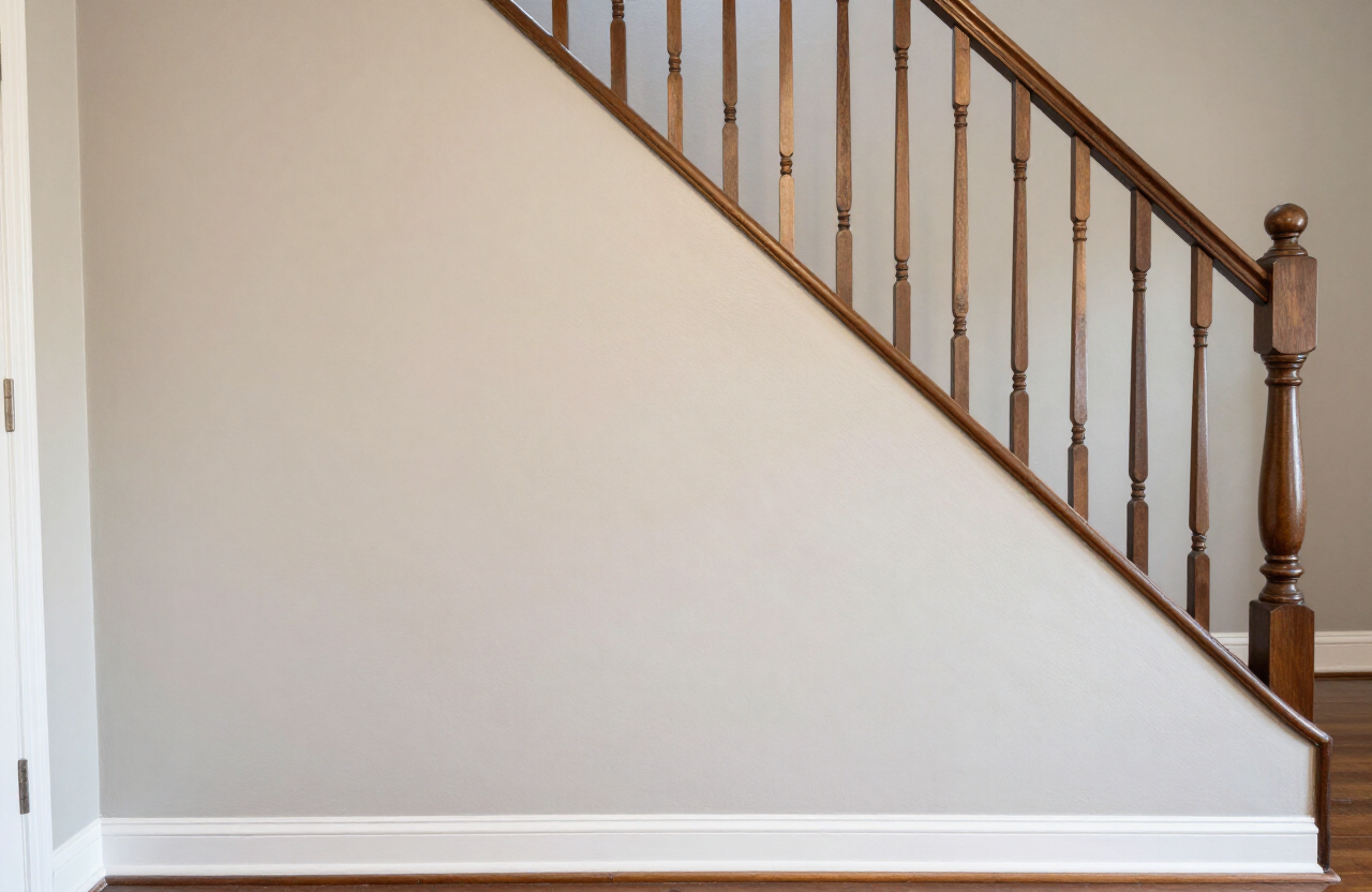 Palisade Park Two-Family Home Stairway Plaster Repair & Repainting — after