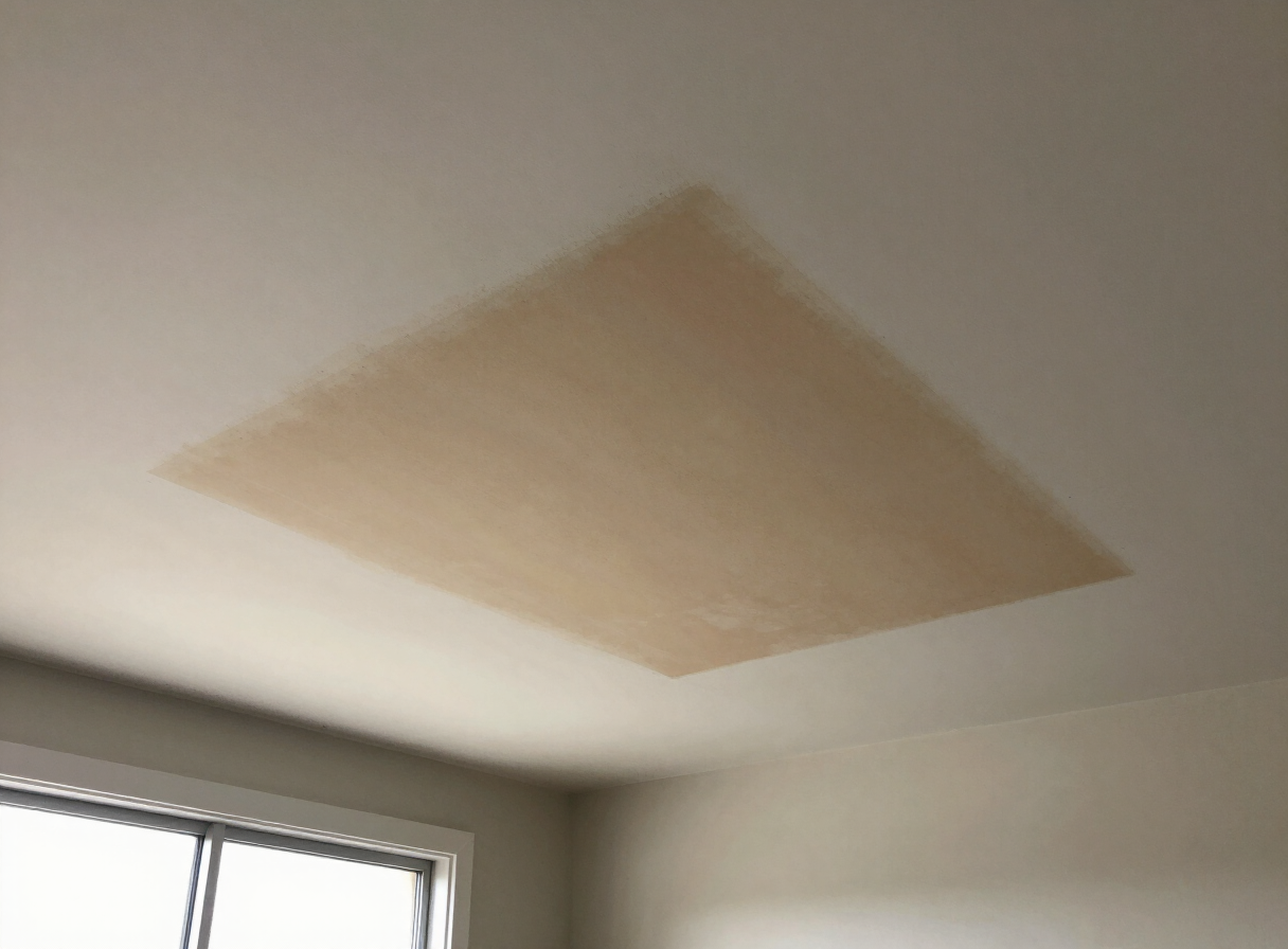 Water-damaged ceiling in a Ridgefield Park NJ apartment before repair