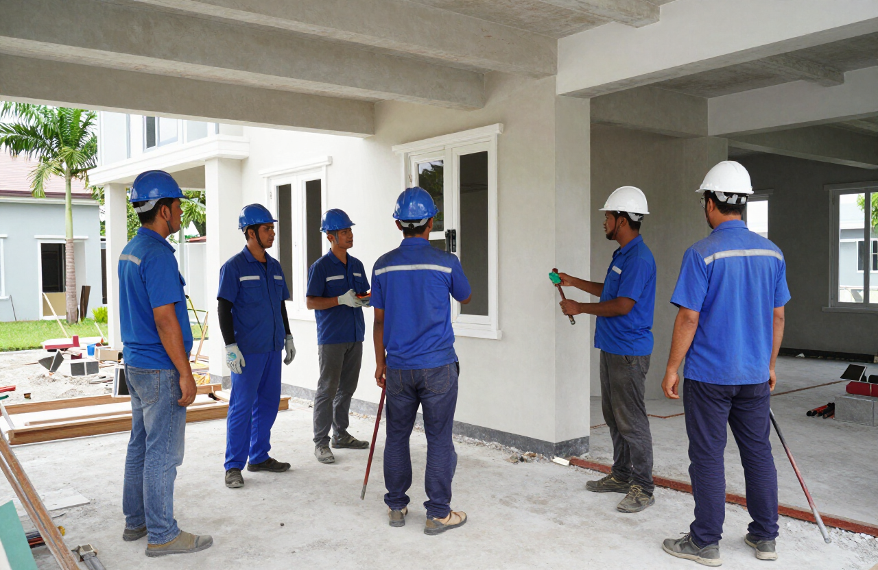 Tresman Builders Sdn. Bhd. renovation and construction team