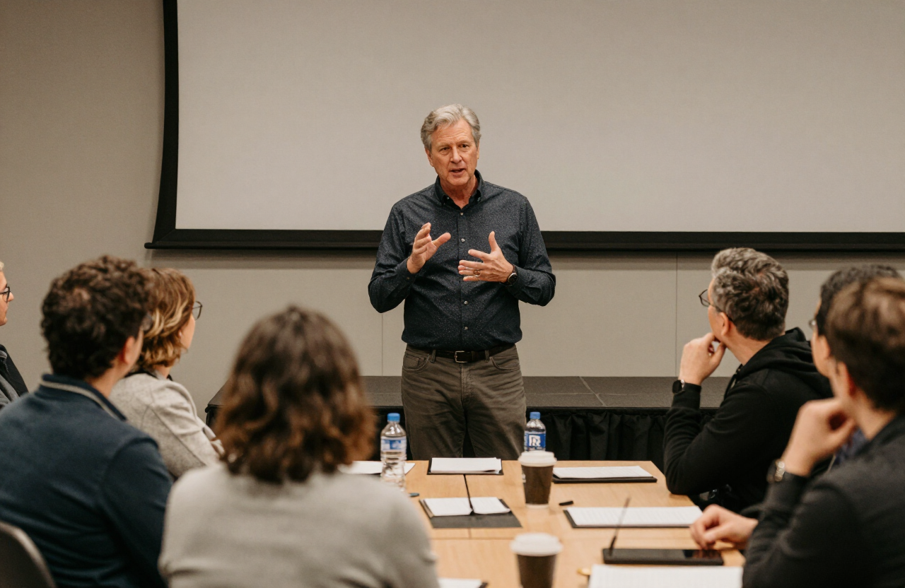 Keith Vest leading a creative leadership workshop