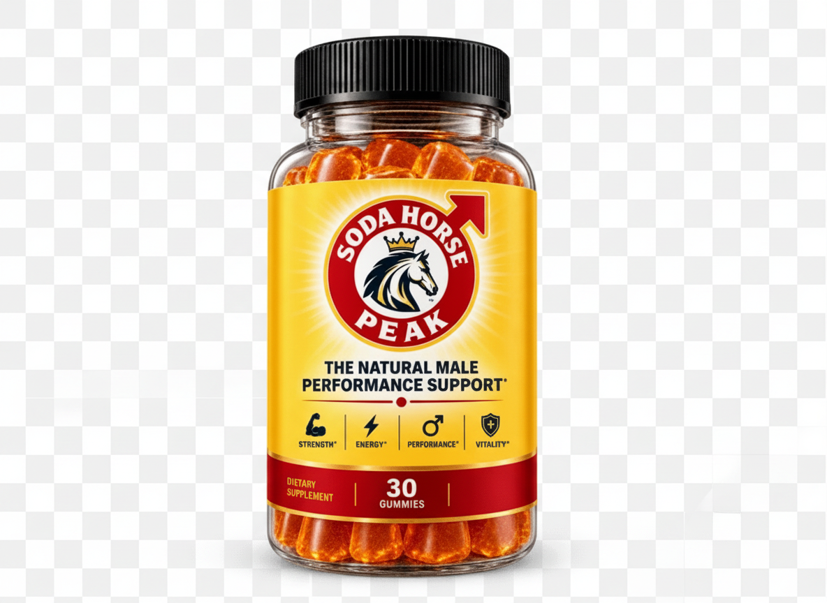Single bottle of Soda Horse Peak gummies