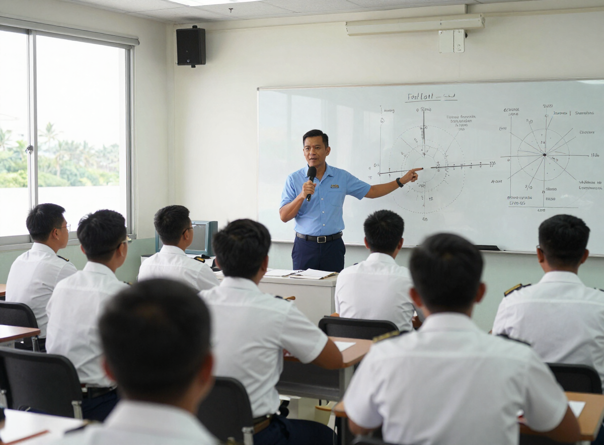 Theory taught by working mariners, in English