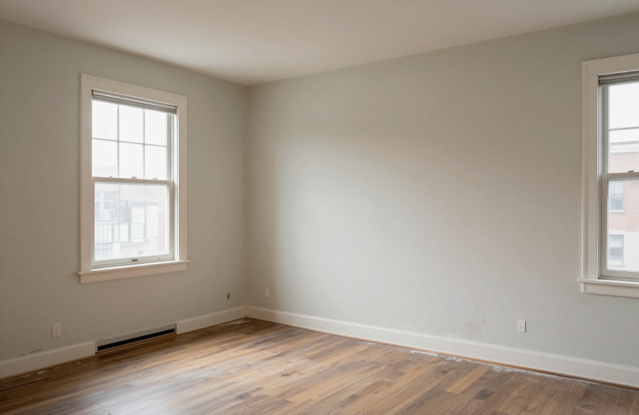 Apartment interior near downtown East Rutherford NJ before painting