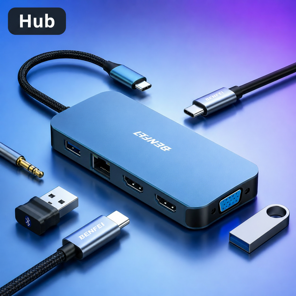 BENFEI 11-in-1 USB-C Hub Triple Display Docking Station