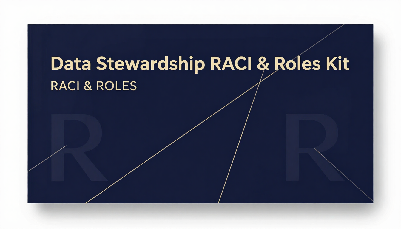 Data Stewardship RACI & Roles Kit cover