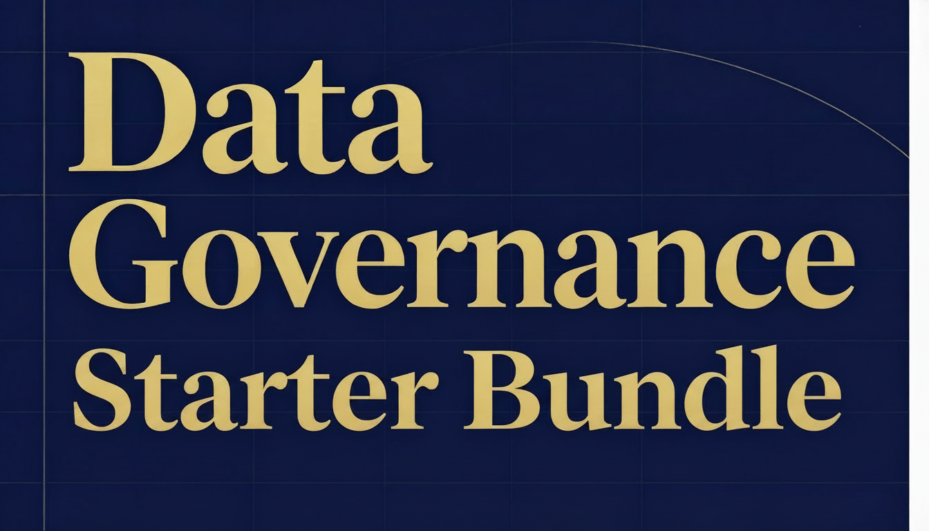 Data Governance Starter Bundle cover