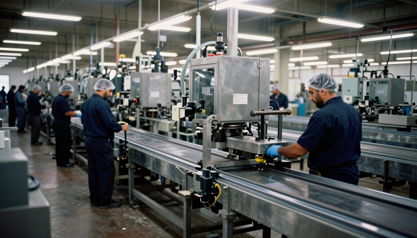 Image 1: Modern manufacturing plant floor in Egypt with automated production lines