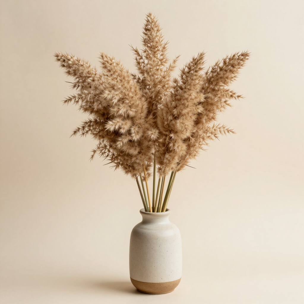 Dried pampas grass