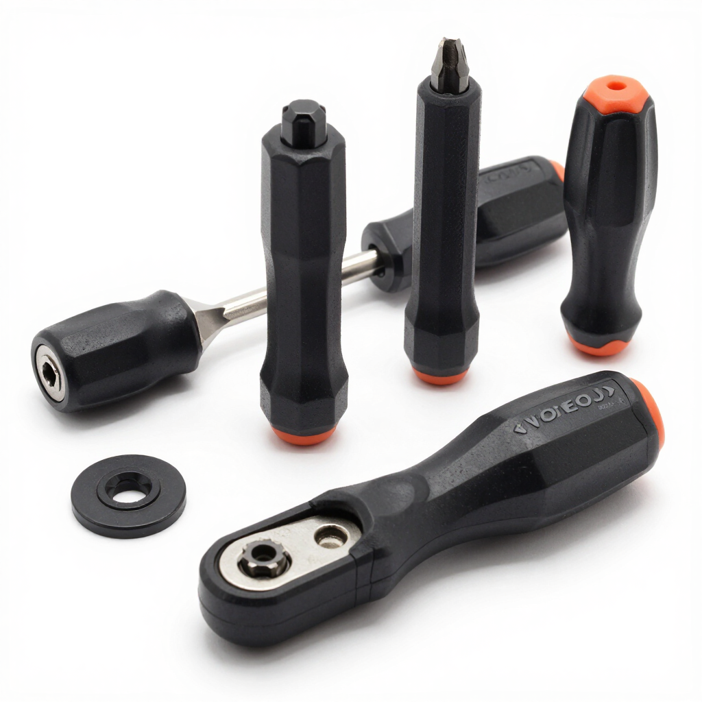 Cosmedge Flat End 2 in1 EDC Ratchet Wrench Screwdriver for LEATHERMAN Multitool Accessories, Compatible with Multitools Flat Bit Adapters — additional product view