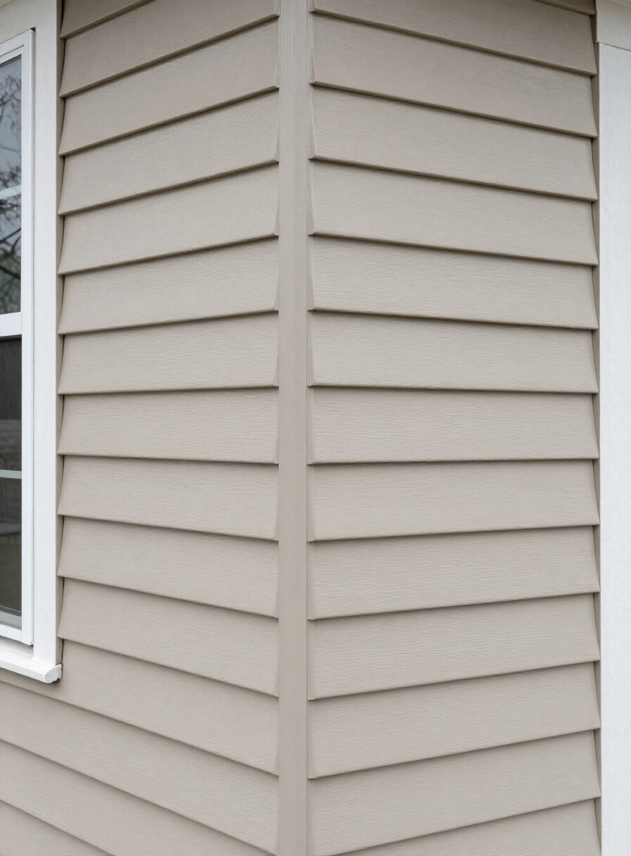 Completed vinyl siding