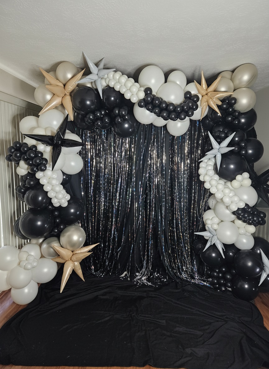 Custom balloon installation by Joiful Expressions