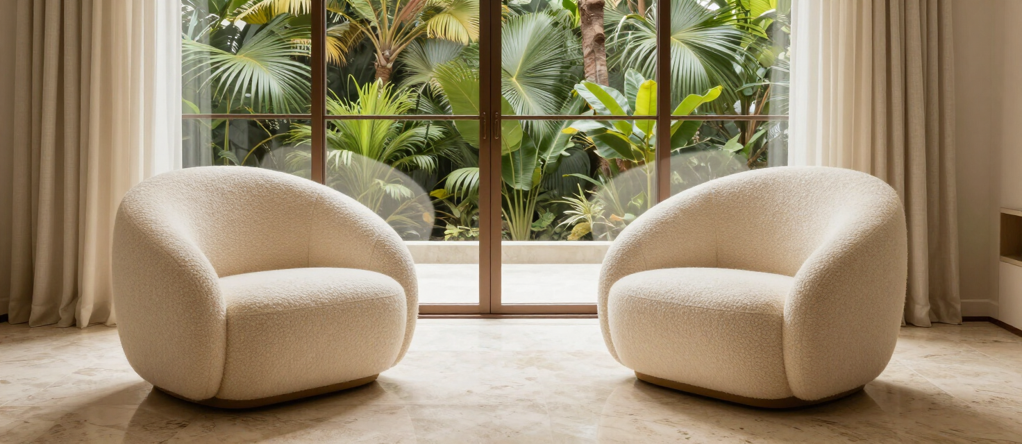 Sala de estar de alto padrão com poltronas em São Paulo