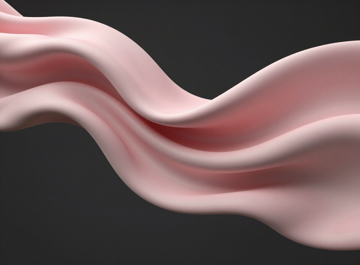 Pink silk waves — revenue influenced