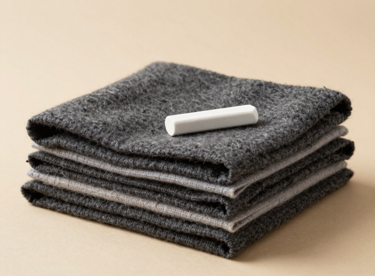 Needle-pounch hair and wool felt roll