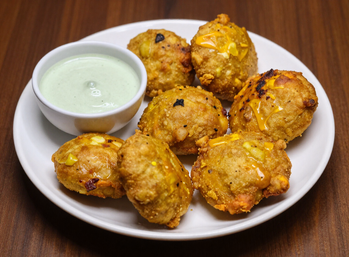 Mysore Bajji with Coconut Chutney