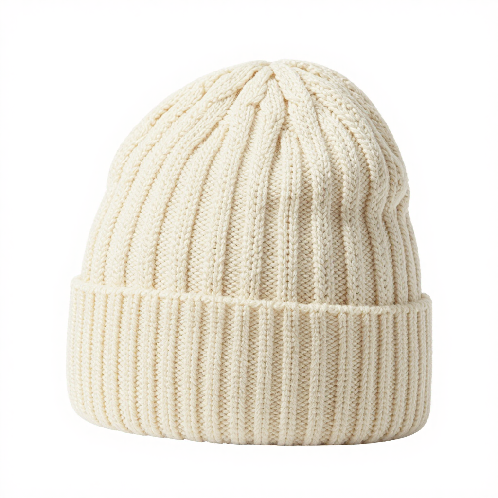 Knit beanie — background removed