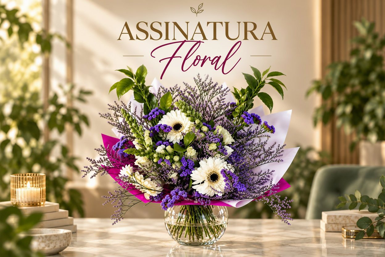 Assinatura Floral Canto do Verde - arranjo de flores frescas em Campinas