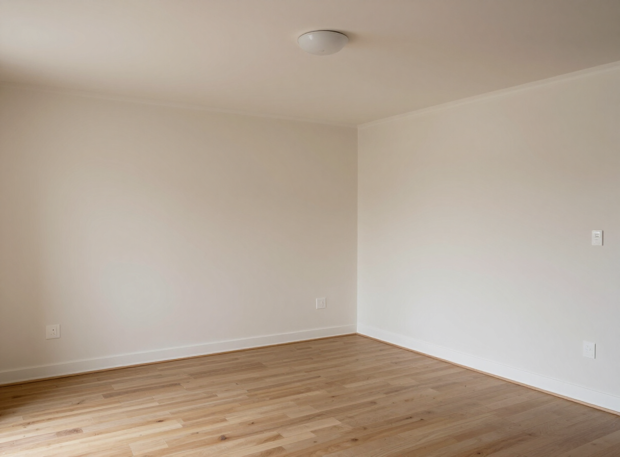 Finished living room in a Weehawken NJ home after drywall repair and painting