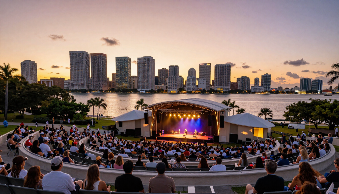 Bayfront Park (FPL Solar Amphitheater) in Miami, Florida