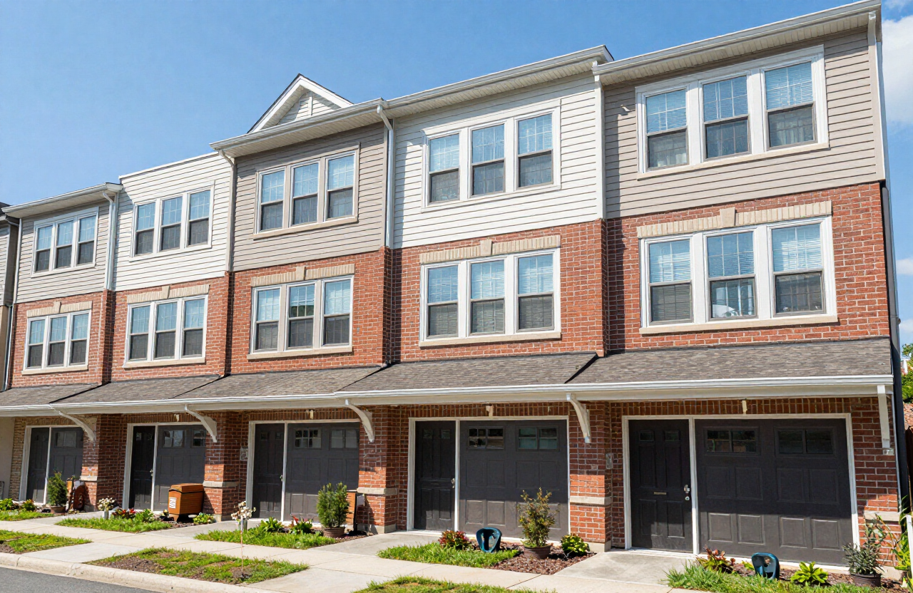 Harmon Cove townhouse exterior in Secaucus, NJ