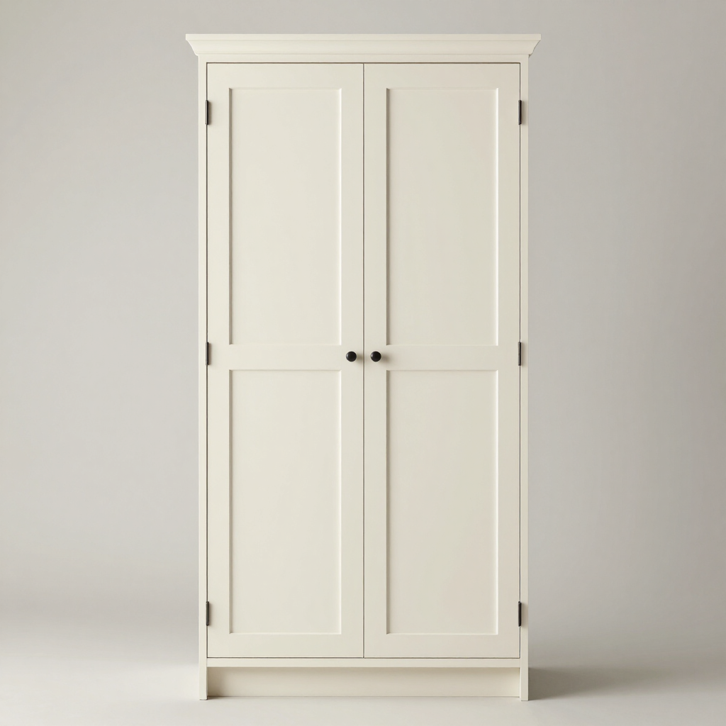 Jarlin WP2496 Tall Pantry Cabinet 24x96x24" — Dove White Shaker (DS)
