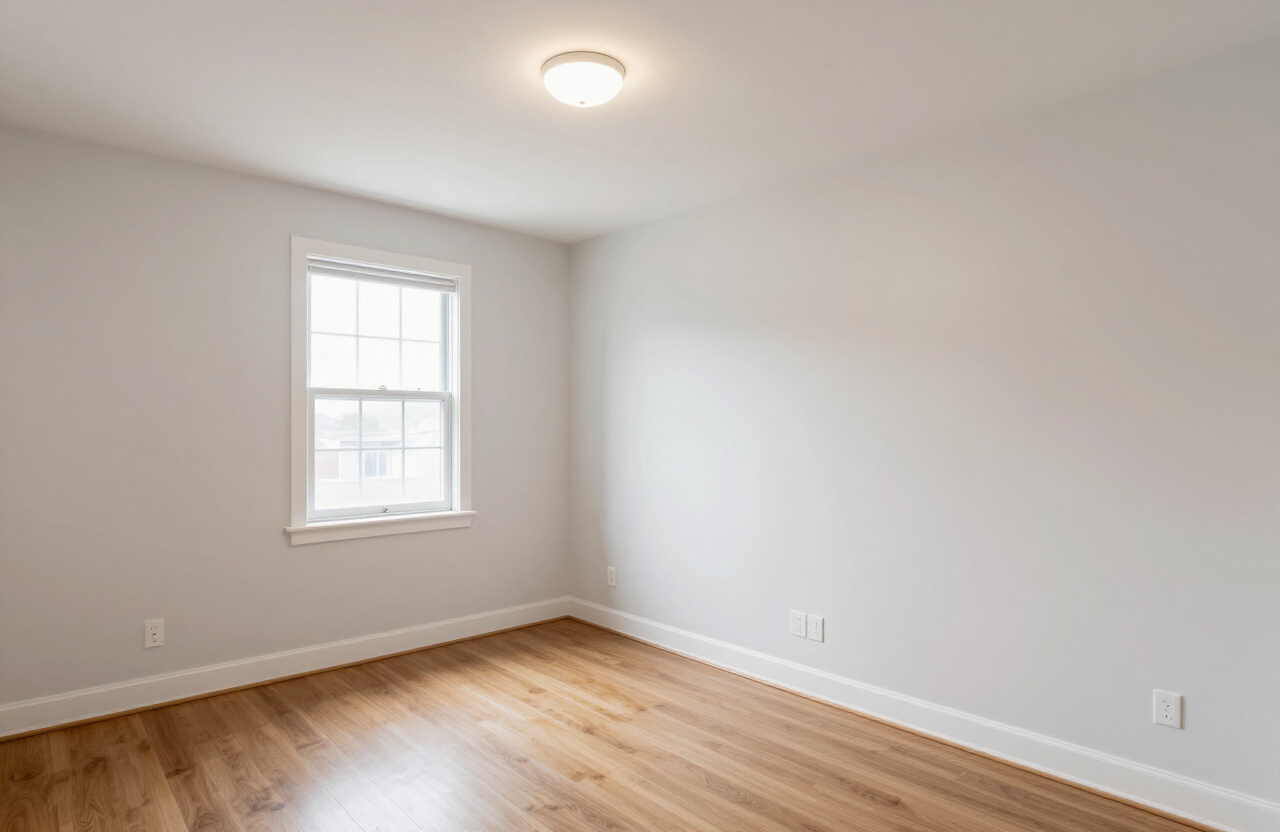 Apartment interior in East Rutherford NJ after painting, move-in ready