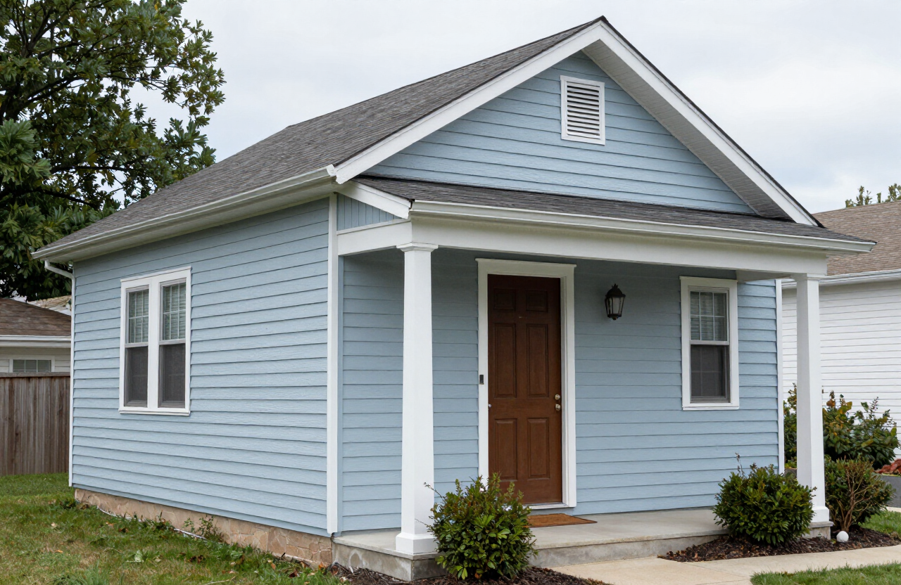 Finished East Rutherford NJ exterior with weather-resistant paint