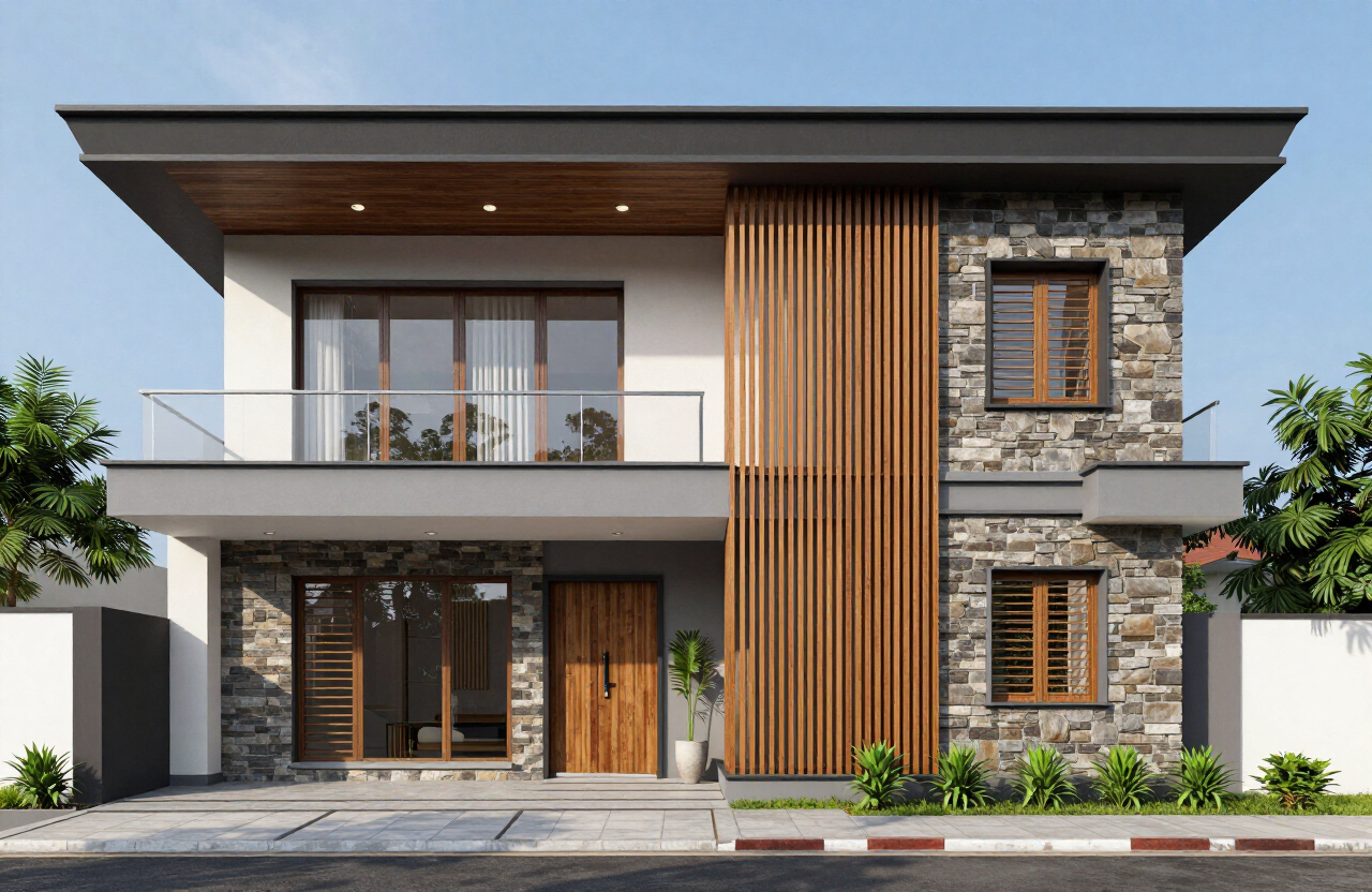 Premium villa built by Rio Livings, builders in Iritty Kannur