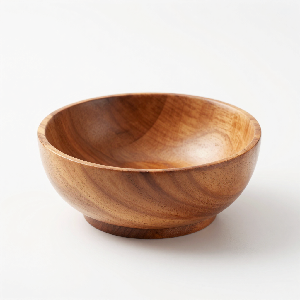 Wooden bowl — background removed