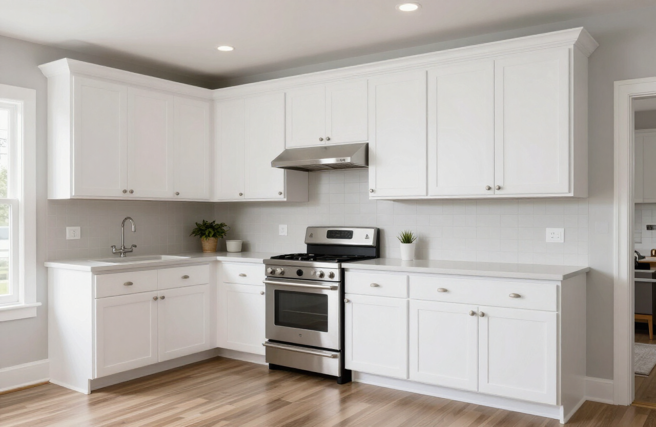 Lodi kitchen cabinets after painting