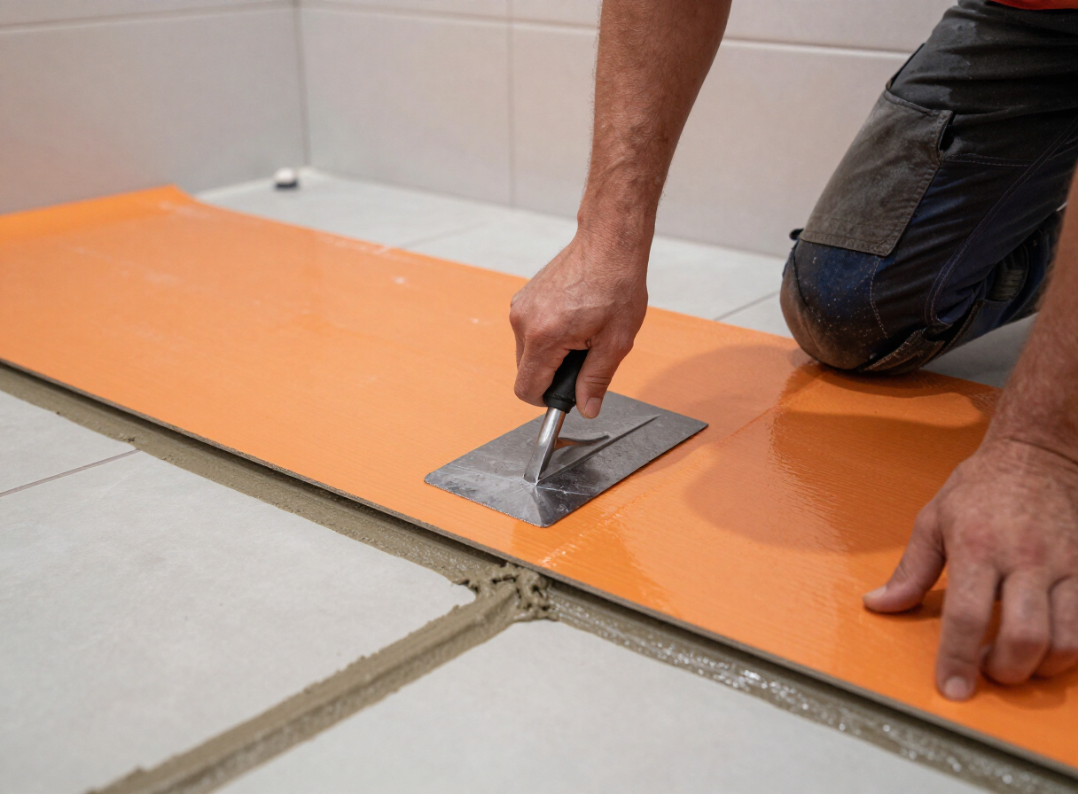 Schluter waterproofing in progress