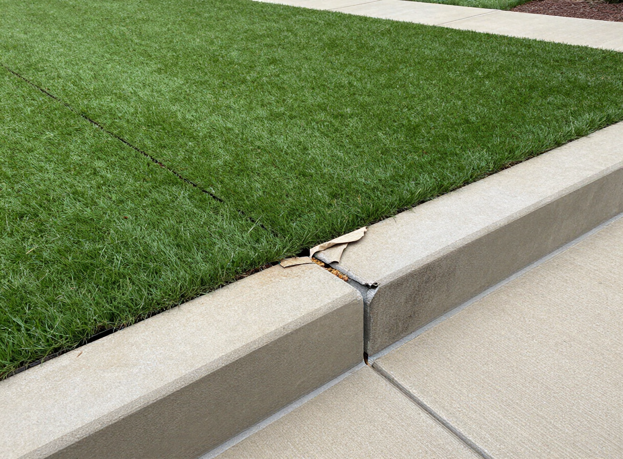 Residential side yard — Houston, TX — before