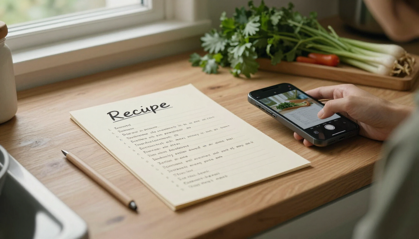 Scan Recipes From a Photo with Cuisini AI Vision