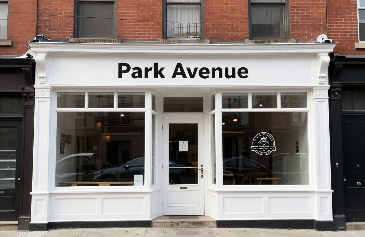 Park Avenue storefront in Rutherford NJ after paint refresh with crisp trim and clean facade
