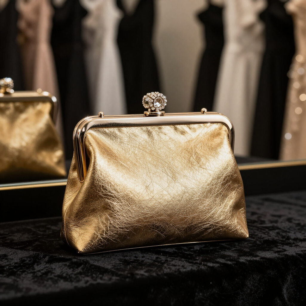 Bolsa Clutch Gala — Dorada