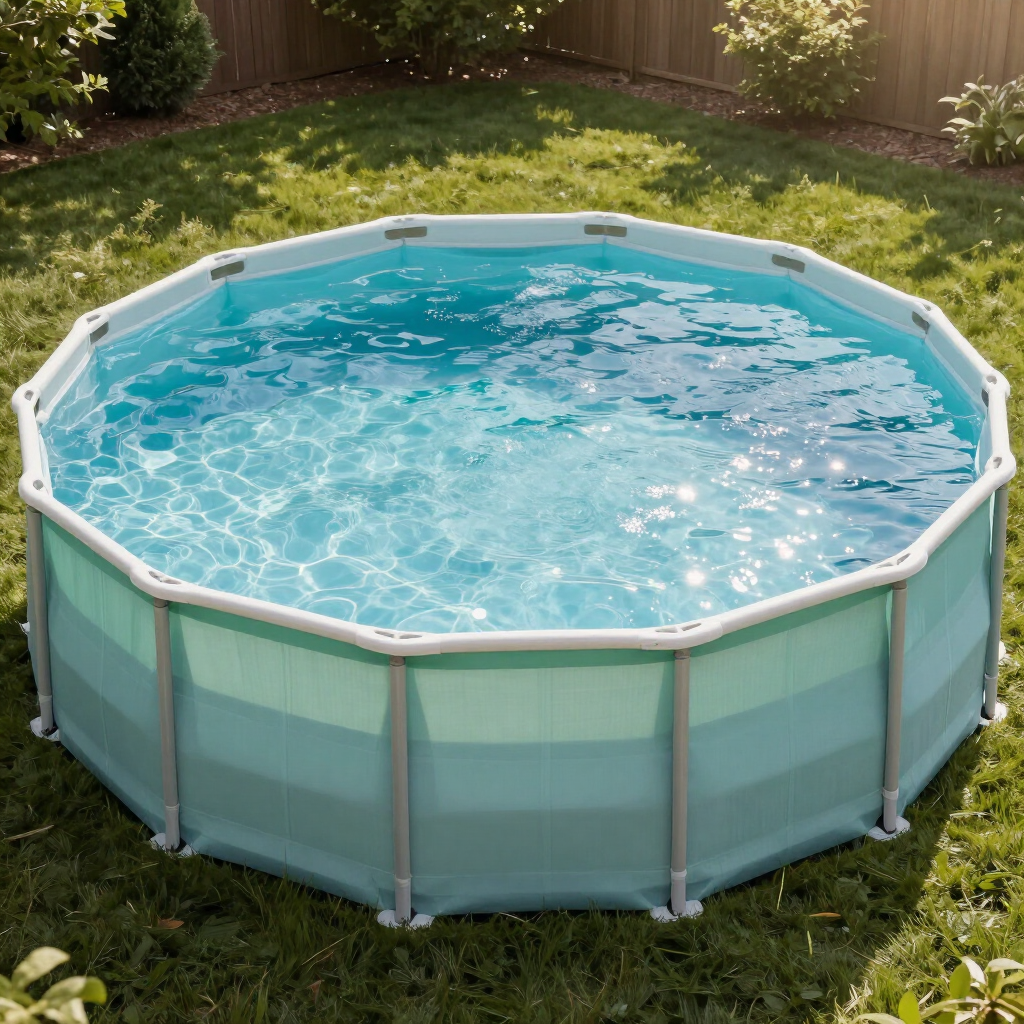 Crystal Lagoon Unibead Liner — 15×30 ft Oval