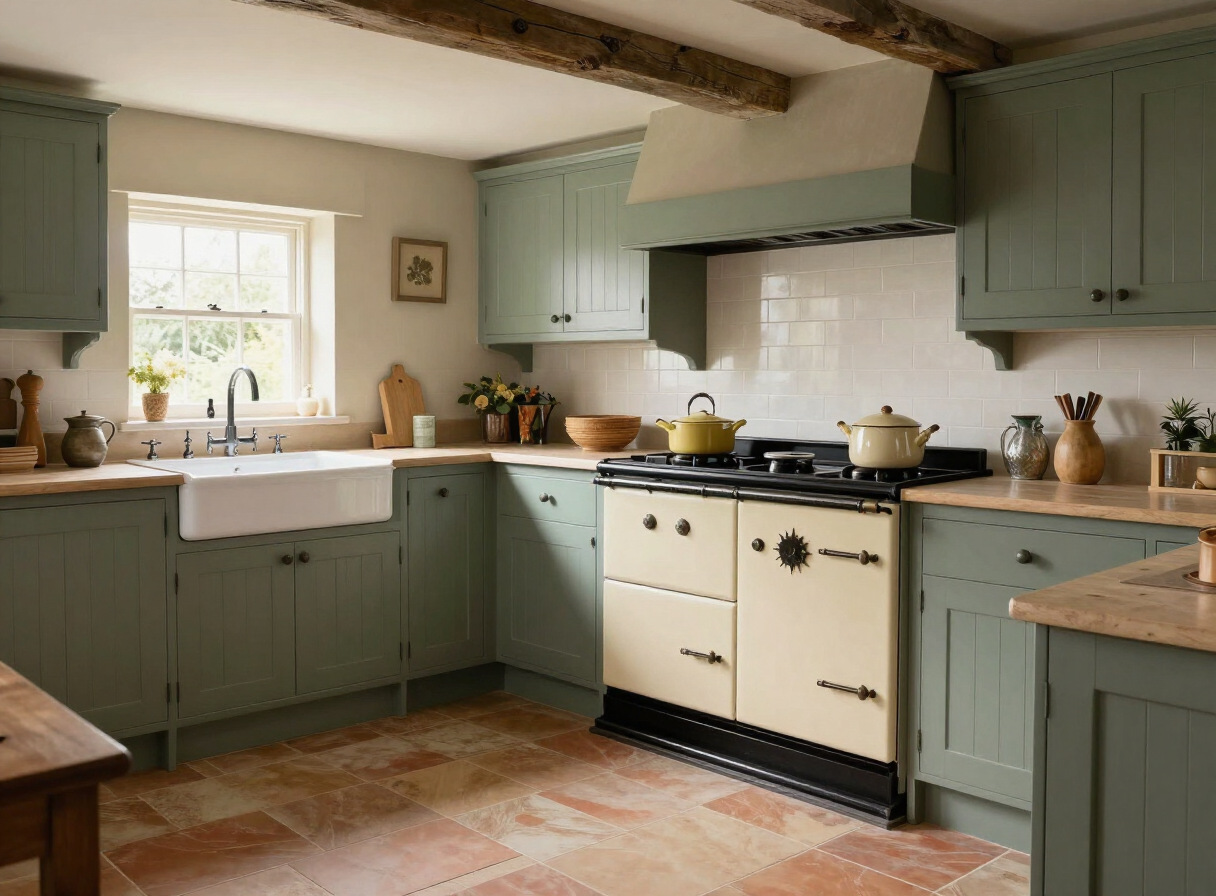 Sage & Terracotta — Kitchen by HS Kitchens Studio, Kent