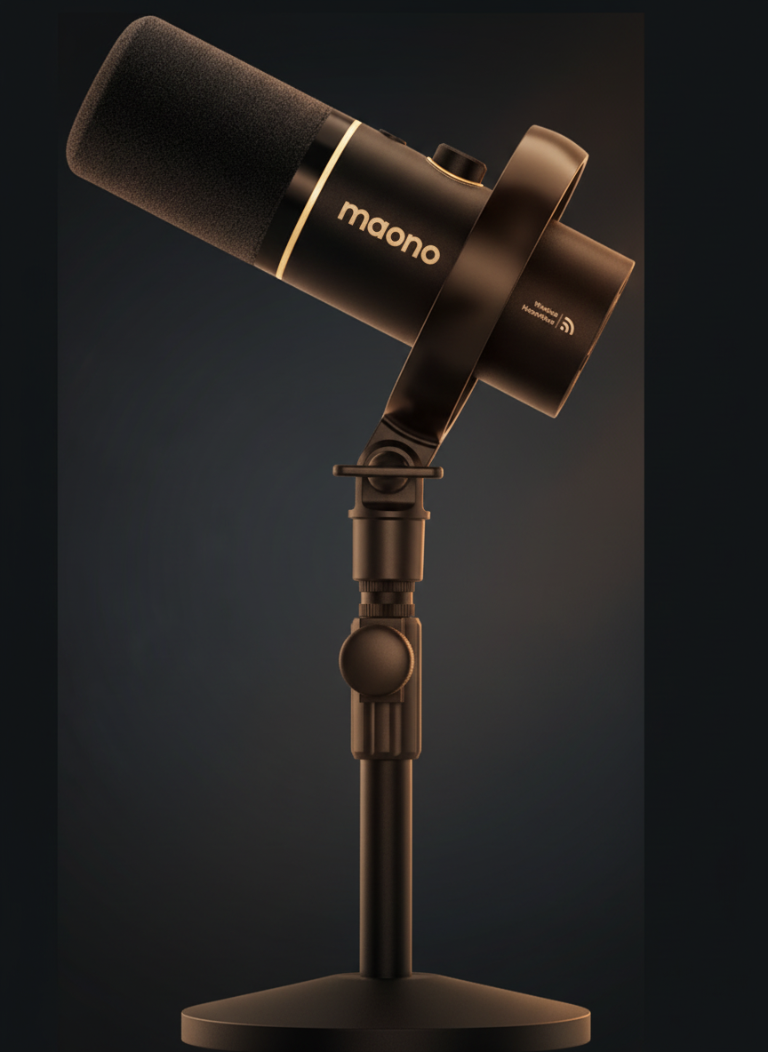 MAONO PD200W Hybrid Wireless Podcast Microphone