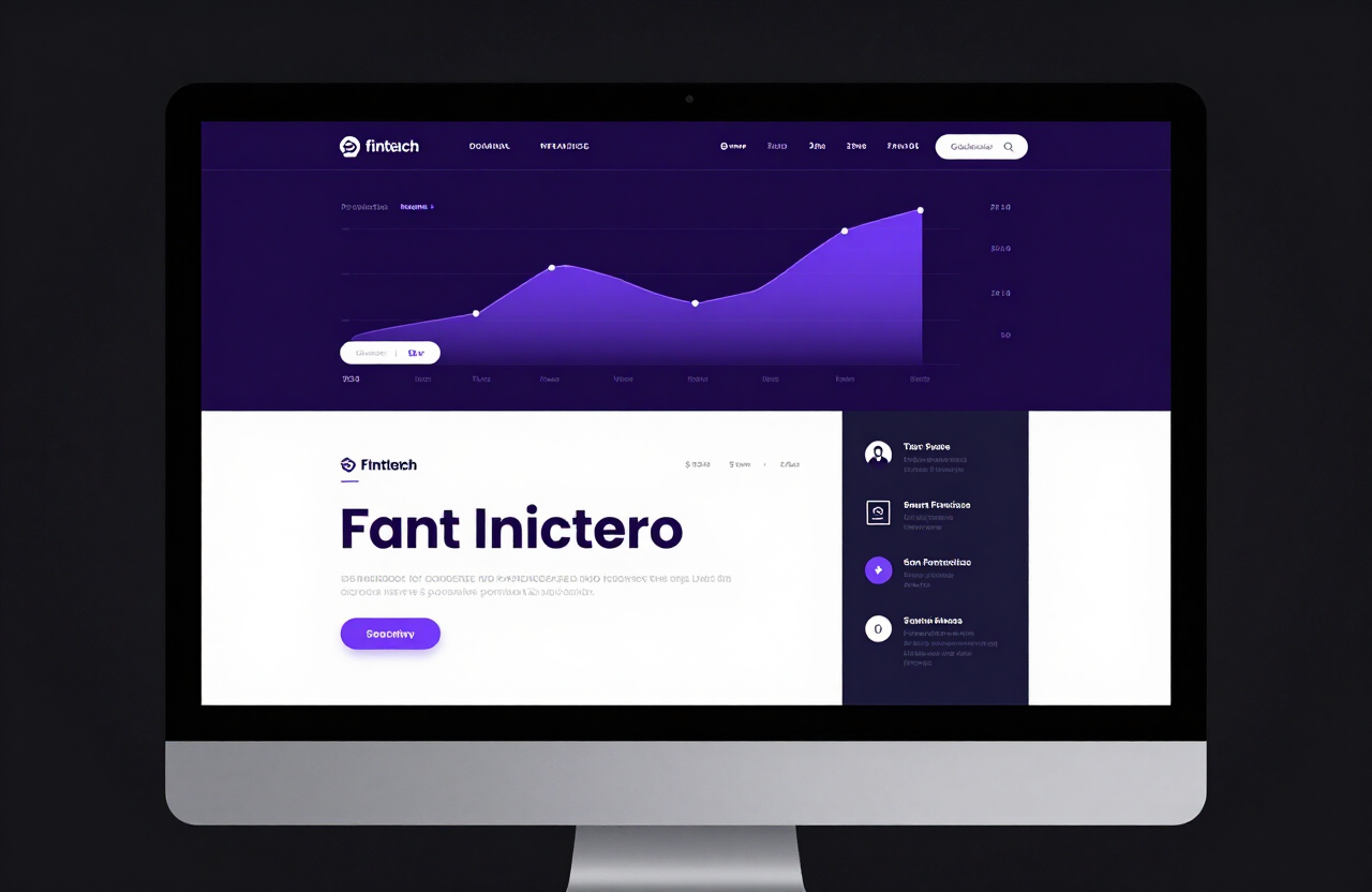Pulse Finance — Fintech platform website designed by hand AI