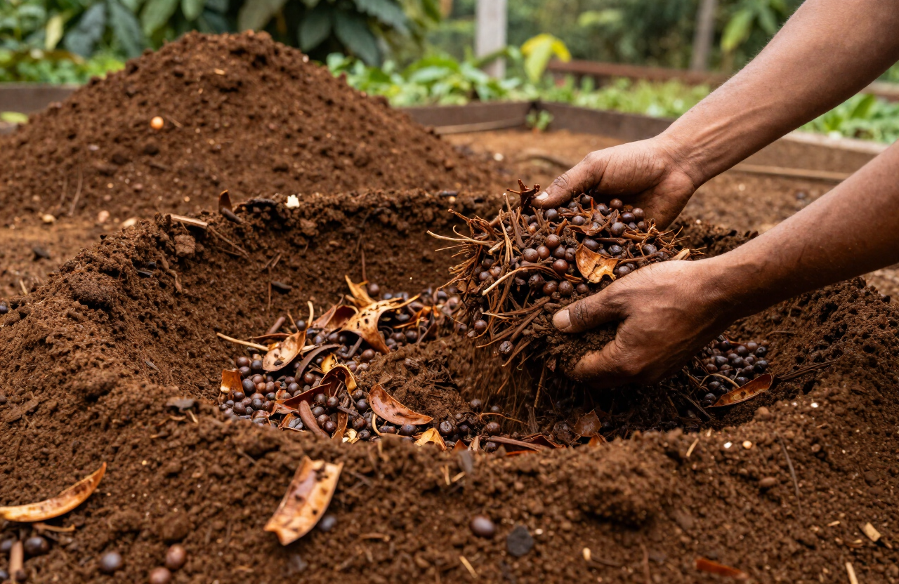 Economia Circular na Prática: A Palha do Café Como Adubo Natural