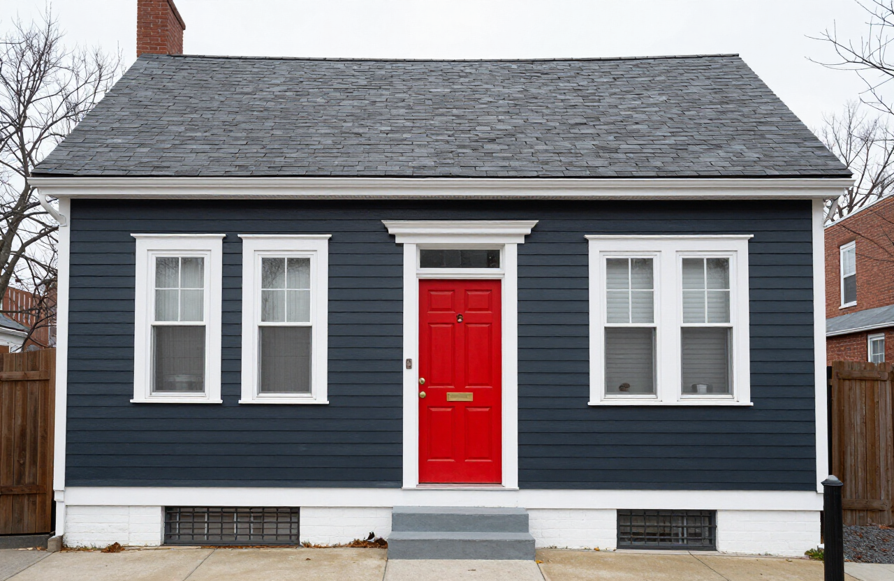 Union City two-family home exterior after painting