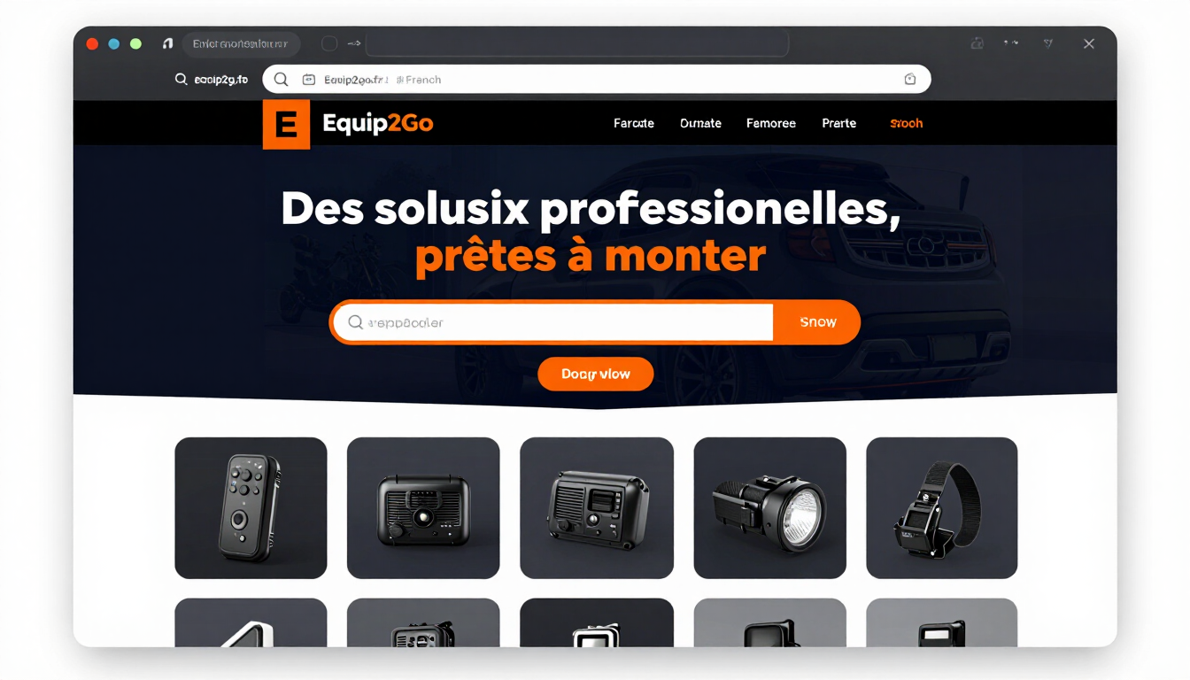 Projet Equip2Go — boutique e-commerce équipements véhicules pros